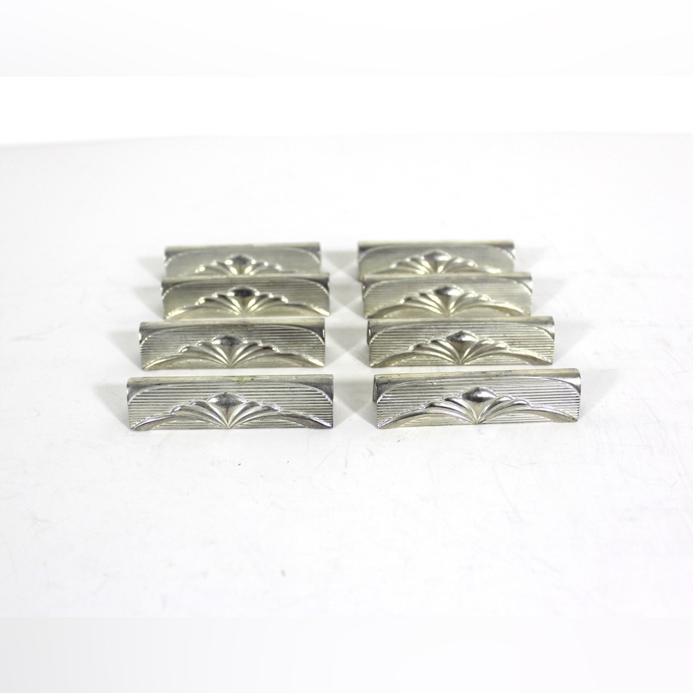 Set of Eight Silverplate Art Deco Knife Rests, Chopstick Holders, Silver Plated